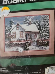 Bucilla Winter Haven #4697 Needlepoint Kit By Erin Dertner Wool Yarn - Picture 1 of 9