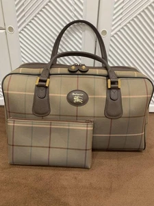 Burberry Boston Bag, Tamamushi, Check Leather Travel Large Capacity - Picture 1 of 17