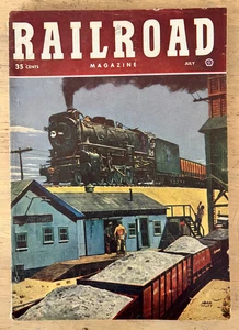 Railroad Magazine July 1951 Vintage Ads 9.5" x 7" - Picture 1 of 2