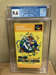 Super Mario World 1st Release Nintendo Super Famicom JPN CGC 9.6! CIB 🔥 - Picture 1 of 2