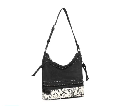 Trinity Ranch Montana West Black Cowhide Concealed Carry Purse NWT - Image 1 of 4