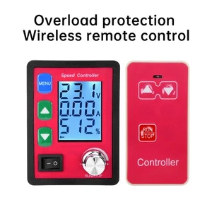 Controlador de motor de velocidad de cepillo de CC inalámbrico inteligente remoto DC6-55V 20A PWM - Imagen 1 de 14