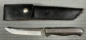 Coltello vintage Vernco levigato a mano HI CV inox full tang con fodero lama 5" Giappone - Foto 1 di 9