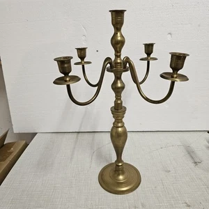 Großer Leuchter Kandelaber Messing 5 flammig, 45cm Hoch - Bild 1 von 1