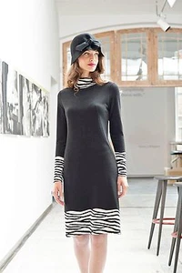DRESS WEAR TO WORK STRETCH LONG SLEEVE MOCK COLLAR MADE IN EUROPE S M L XL 2XL - Picture 1 of 7