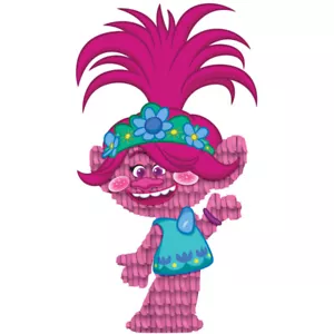 Trolls World Tour Party Supplies Mini Pinata Decoration Poppy Girl Birthday Pink - Picture 1 of 1