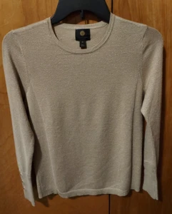 Damenpullover JM Collection, beige Rundhalsausschnitt, PS - Bild 1 von 4