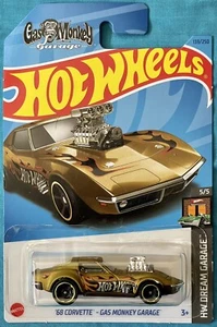 HOT WHEELS 2023 - '68 CORVETTE - GAS MONKEY GARAGE - No.139/250 HW DREAM GARAGE - Picture 1 of 2