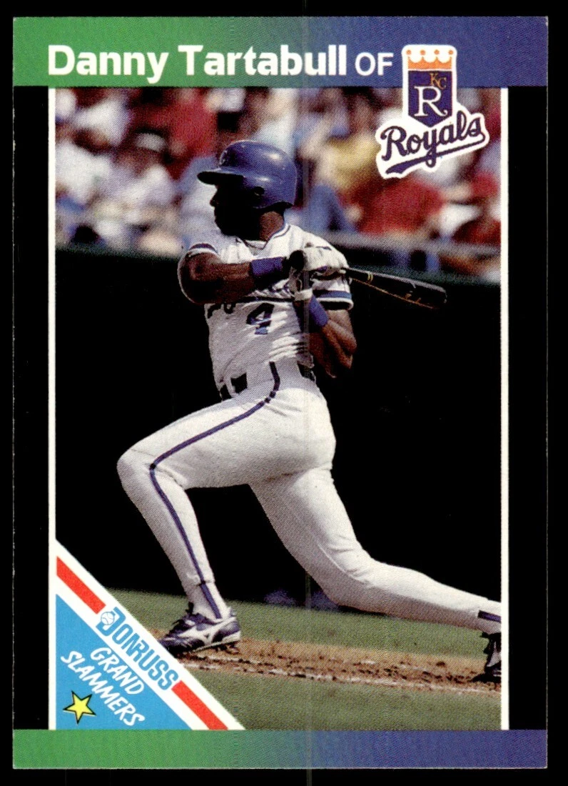 1989 Donruss Grand Slammers Green/Blue Danny Tartabull Kansas City Royals #10