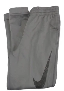 Nike Boys Therma Fit Basketball Gray Pants Size Medium Standard Fit - Picture 1 of 5