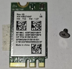Realtek RTL8723DE AW-NB274NF WiFi M.2 1630 NGFF Card 802.11b/g/n - Foto 1 di 2