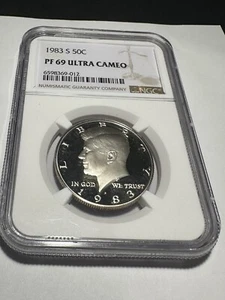 PF69 UCAM 1983-S Kennedy Half Dollar NGC Proof 69 Ultra Cameo Coin! - Picture 1 of 5