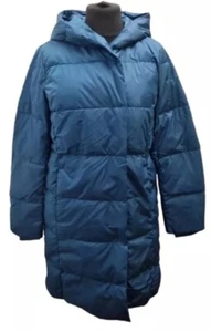 Lands End Teal Wrap Down Coat Womens Size UK XS REF RP93 - Picture 1 of 7