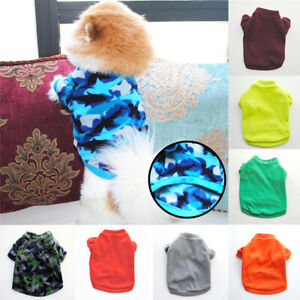 Warm Fleece Pet Dog Clothes Cute Puppy Dogs Cat Shirt Jacket Camouflage Outfits*