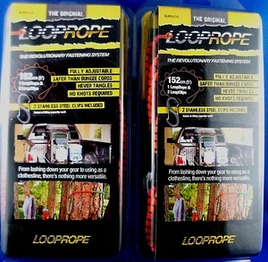 TIE DOWN STRAP LOOPROPE 5' 152cm x 2 Bungee Cord Occy  4WD Camping Bike Fishing - Bild 1 von 12