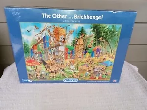 Gibsons G7057 The Other ...Brickhenge! 1000 Piece Jigsaw Puzzle New Sealed - Picture 1 of 9
