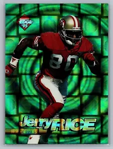 Collector's Edge 1995 - EdgeTech Circular Prism Emerald #22 Jerry Rice - Casi nuevo-como nuevo - Imagen 1 de 2