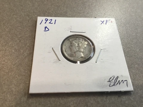 1921-D Mercury Dime XF+ great eye appeal the KING of Dimes great Investment 2413 Cover
