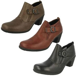 Damas CAMEO cuero tacón ancho zapatos bota de EASY B al por menor £29.99 - Imagen 1 de 9