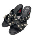 Christian Louboutin Spika Club 85 Studded Sandals All Over Pattern Size 39 1/2