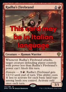 MTG RADHA's FIREBRAND EXC - AIZZATRICE DI RADHA 141 - DMU - MAGIC - Picture 1 of 1