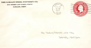 Lorain Steel Foundry OH Ohio Postbrief - Bild 1 von 3