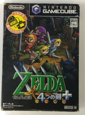 Nintendo Game Cube The Legend of Zelda: 4tsu no Tsurugi+ w/ Box & Manual 3776 SP - Image 1 of 4