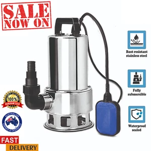 1800W Submersible Water Pump Garden Grey Water Transfer Dirty Flood Sump Drain - Picture 1 of 7