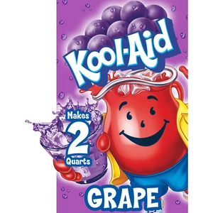 Kool-Aid Soft Drink Mix Grape Unsweetened, Caffeine Free 0.14 Oz.,PACK OF 4 - Picture 1 of 1