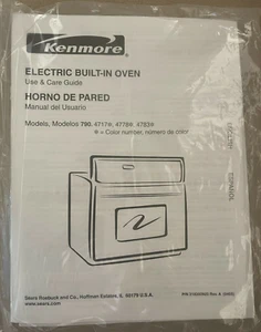 Users Manual Kenmore Electric Oven Model 790.4714, 790.4778, 790.4783 Sears - Picture 1 of 8