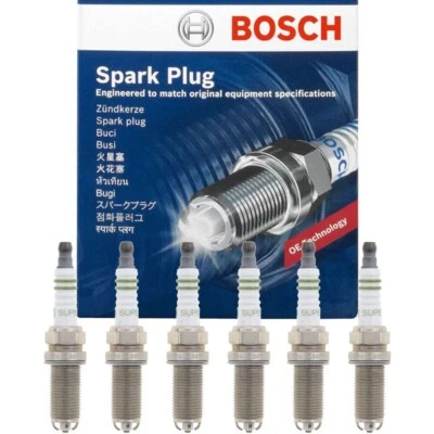Juego de 6 bujías OEM BOSCH FGR5NQE04 para Porsche 911 Boxter Cayman Panamera Foto 1 de 4