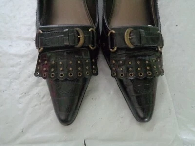 Nuevo - Talbots - Negro - Galinda 3 - Tacón Gatito - Zapatos de Cuero - Talla 7M Foto 1 de 4