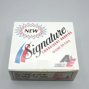 American & Efird Black Thread Bobbins Poly Sided Style L T-16 Gross 132 Yards - Picture 1 of 3