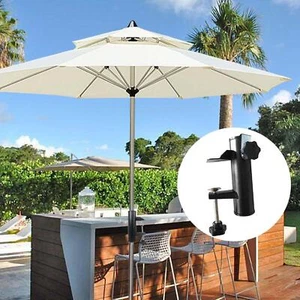 Patio Umbrella Holder Patio Umbrella Mount Chair Clip for Railing Desk Bench - Picture 1 of 12