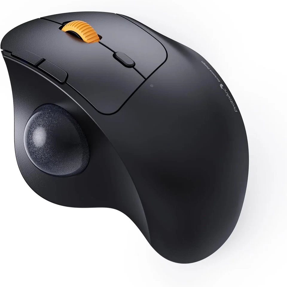 Wireless Trackball Mouse 2.4G Ergonomic Rollerball Mouse Rechargeable Bluetooth - Image 1 of 4