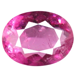 0.58 ct AAA+ Extraordinary Oval (7 x 5 mm) Reddish Pink Rubellite Tourmaline - Picture 1 of 1