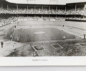 Vintage Photo Ebbets Field Brooklyn Dodgers 1950s 9 3/4" x 8" - Picture 1 of 3