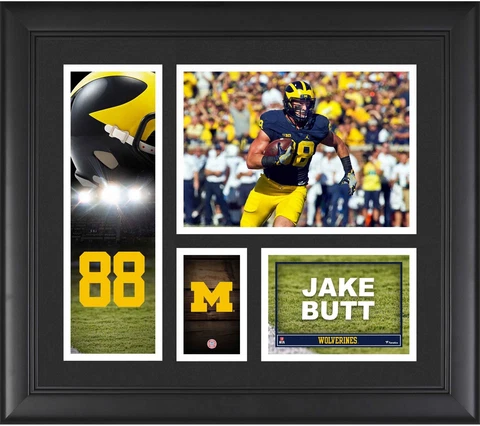 Jake Butt Michigan Wolverine Framed 15x17 Player Collage - Fanatics Cover