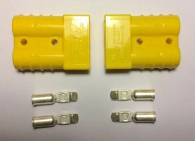 Anderson SB50 Connector 50 Amps Yellow Housing, 6, 8, or 10/12 AWG Contacts - Image 1 of 2