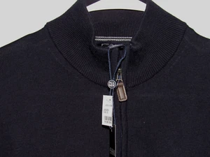 NWT New Jos. A. BANK Men's Small Blue 1/4 Zip Mock Neck Seater Tailored Fit - Picture 1 of 5