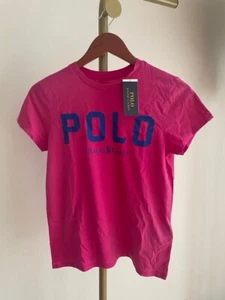 NWT Polo Ralph Lauren Women's Pink Short Sleeve Crew Neck T-Shirt, Size XS - Picture 1 of 7