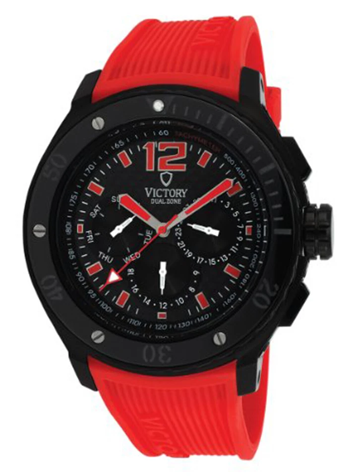 Victory V-Ascent Swiss Quartz Black/Red Dial Men's Watch - Image 1 of 1