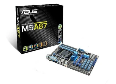 Carte mère  ASUS M5A87, DDR3-SDRAM, DIMM, 1066,1333,1600,2000 MHz, Dual, 16 Go, - Photo 1/3