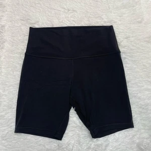Pantalones cortos Lululemon Wunder para mujer talla 10 negros tiro alto yoga gimnasio bolsillo - Imagen 1 de 8