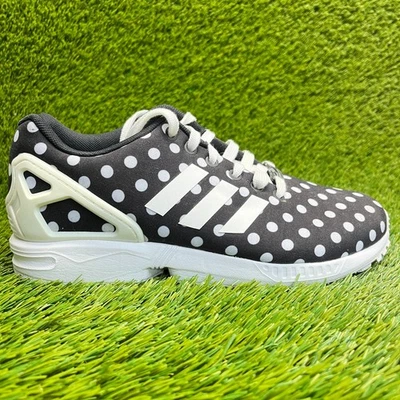 Adidas ZX Flux Polka Dots Womens Size 8.5 Black White Walking Shoes Sneakers - Image 1 of 4