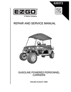 EZ GO 2009-2012 ST Shuttle Carrier Cart Service Repair Workshop Manual 620372 - Picture 1 of 2