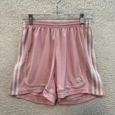 Y2K Vintage Adidas Pink Soccer Shorts Small Nylon Sporty Cyber Grunge Gorpcore - Image 1 of 4