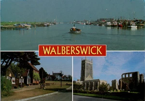Postcard Walberswick Village ~ Suffolk England ~ Multi View - Picture 1 of 2