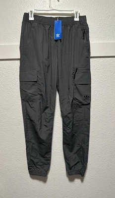Adidas Originals Mens Woven Cargo Pants Gray M IW6432 New - Image 1 of 4