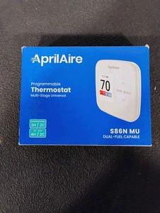 AprilAire S86N MU Dual-Fuel Capable Programmable Thermostat Multi Stage - Picture 1 of 3